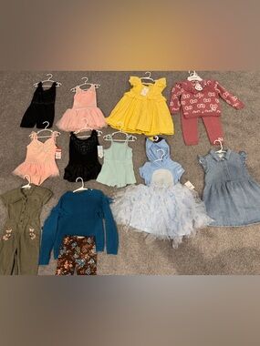 Huge bundle of assorted toddler girl clothes